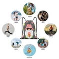thumbnail image 6 of Balery Summer Gnome 1 Pattern Drawstring Backpack Bag Sport Gym Sackpack Cinch Bags Pattern Drawstring Backpack Bag Sport Gym Sackpack Cinch Bags -Small, 6 of 6