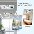 thumbnail image 6 of 3 Pack Watercolor Blue Flowers Fluorescent Light Covers for Ceiling Lights Vintage Background Pastoral Style Magnetic Ceiling Light Covers Overhead Light Filters for Office Classroom Home, 6 of 9