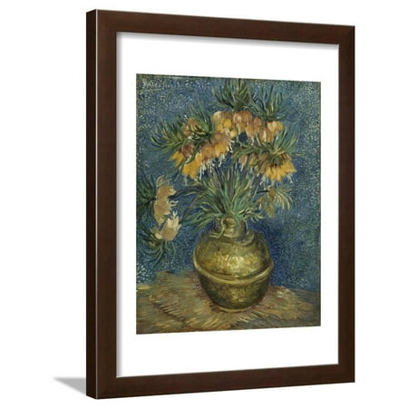 Imperial Fritillaries In A Copper Vase 1887 Framed Print Wall Art