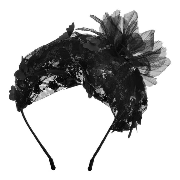 AURARMLET Elegant Flower Bride Fascinator Hairband for Women, Wedding Hair Decoration, 1 Pack, Stylish and Lightweight