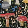 thumbnail image 4 of Mushroom Shower Curtain Colorful Mushrooms Shower Curtains for Bathroom Dark Shower Curtain Waterproof Polyester Fabric Mushroom Bathroom Decor 72x72 in, 4 of 6