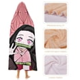 thumbnail image 4 of Kamado Nezuko Wearable Blanket Cloak Arctic Velvet Hooded Blanket Soft Fuzzy Hoodie Blanket Cape for Adults Kids 50"x60", 4 of 7