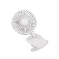 thumbnail image 3 of Ventilador de sobremesa portátil ajustable de 3 velocidades con clip, para oficinas, acampar en casa, color blanco tholdsy HA6049-02B, 3 of 6