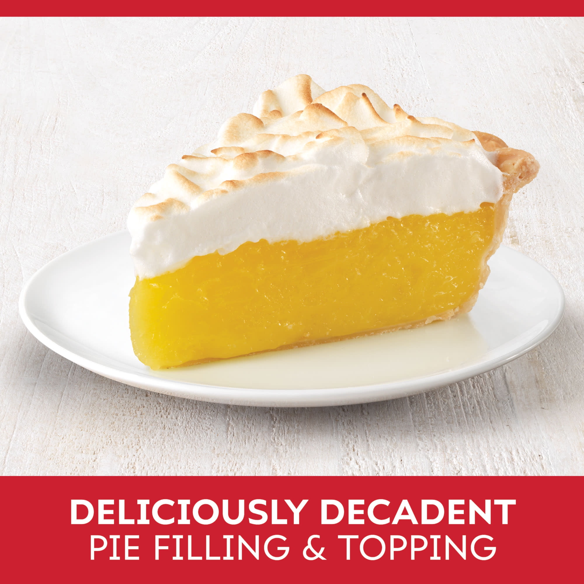 (4 pack) Duncan Hines Comstock, Lemon Crème Pie Filling and Topping, Ready to Use, 21 oz.
