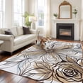 Bohemian 5'x7' Rug for Living Room Sofa and Coffee Table Layout ...
