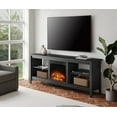 Fireplace TV Stand for TV's up to 80 Inch, Wood Entertainment Center