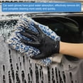 thumbnail image 6 of Uxcell Chenille Microfiber Car Wash Mitts 9" x 5.5" Scratch Free Wash Gloves Absorbent for Car Washing Home Clean Blue, 6 of 7