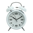 thumbnail image 1 of Reloj despertador ruidoso de 4 pulgadas para personas que duermen profundamente, silencioso, sin tictac, con luz de fondo nocturna, funciona con pilas, 1 of 7