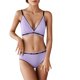 thumbnail image 1 of Gibobby Conjuntos de bragas con sujetador Lindo conjunto de lencería de dos piezas para mujer Sujetador inalámbrico sin y tanga Conjunto de ropa interior(Morado, Talla única), 1 of 4