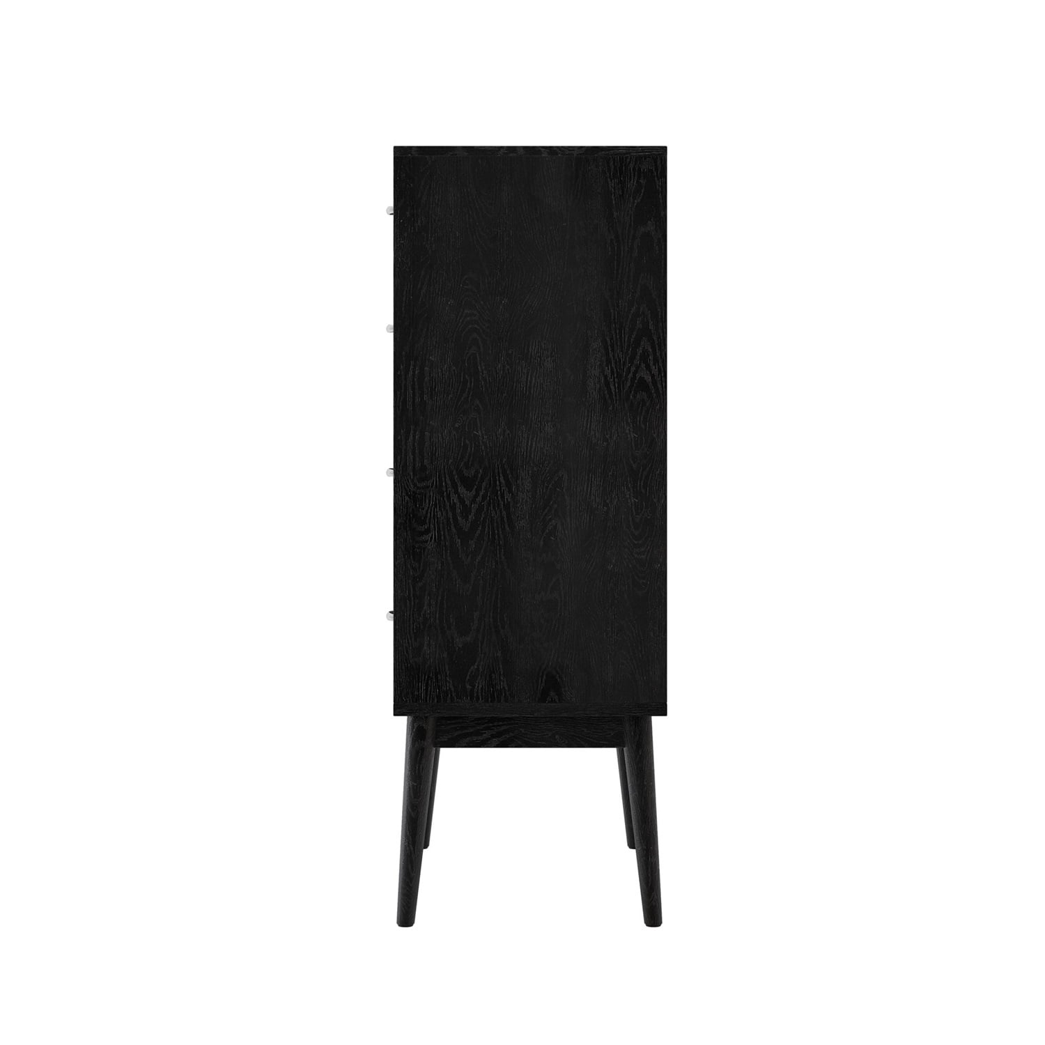 Kadyn 5 Drawer Dresser, Drawer Chest for Bedroom, Mid Century Modern Dresser with Drawer, Black Kadyn 5 Drawer Dresser, Drawer Chest for Bedroom, Mid Century Modern Dresser with Drawer, Black