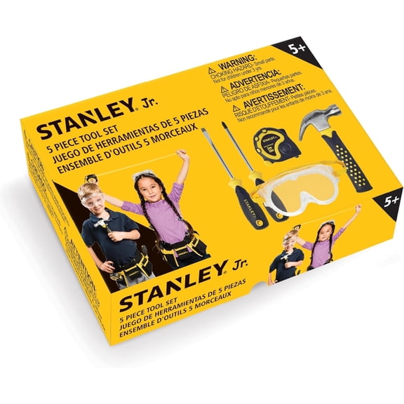 STANLEY Jr.  5-Piece Hand Tool Construction Toy Set