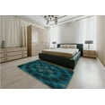 thumbnail image 4 of Ahgly Company Indoor Rectangle Patterned Dark Cyan Green Area Rugs, 7' x 9', 4 of 6
