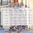 thumbnail image 4 of Noric Women's Crew Neck Long Sleeve Midi Dresses Casual with Pockets Floral Print Relaxed Fit Dresses for Daily Outdoor Holiday Casual, 4 of 8