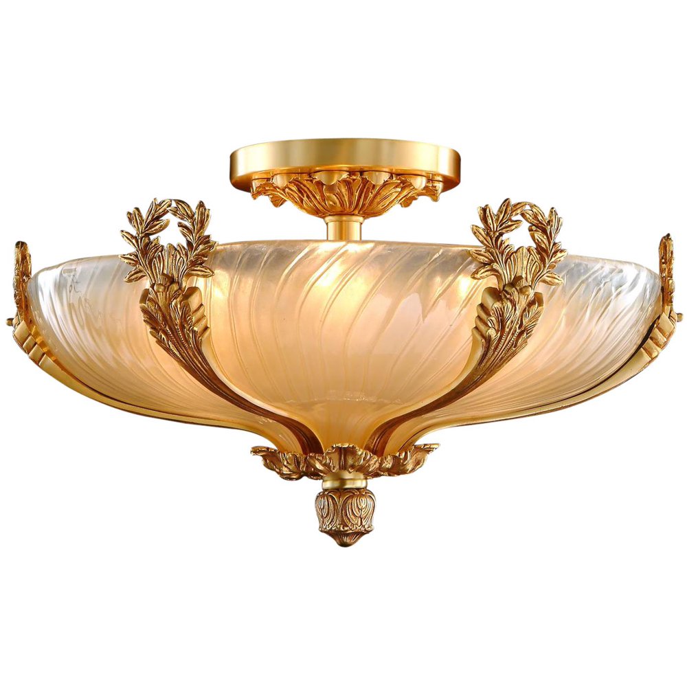 Ceiling Fixture DAVID MICHAEL LIGHTING Round 6Light Glass