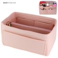 thumbnail image 3 of BadPiggies Felt Purse Handbag Organizer Insert - Multi pocket Storage Tote Shaper Liner Bag, 3 of 8