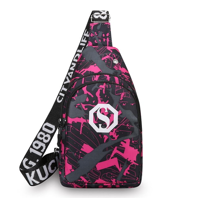 Bolso bandolera para hombre y mujer con múltiples bolsillos y correa ajustable para el hombro,ideal para viajes,trabajo y deportes al aire libre.Mochila ligera antirrobo para caminar,hacer