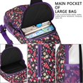 thumbnail image 4 of Sling Backpack,Dark Blue Christmas Pattern Crossbody Bag with Water Bottle Holder,Waterproof Sling Bag for Men/Women with Chest Phone Holder for Hiking,Travel, 4 of 6