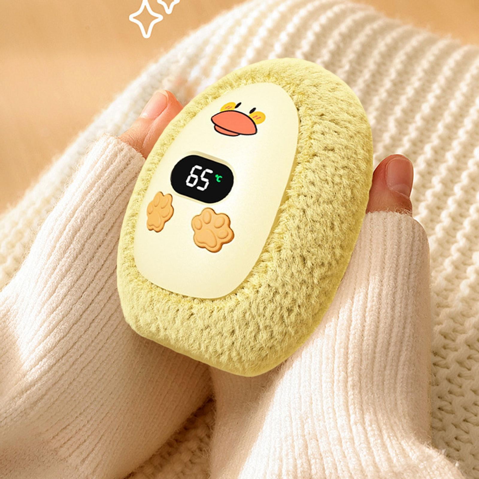funtasica Electric Hand Warmer in The Shape of A Duck with A Practical, Adjustable Temperature - Ideal for Home, Outdoor Use, And The Office. Suitable for Boys