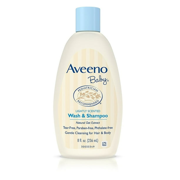 Aveeno Baby Wash & Shampoo For Hair & Body, TearFree, 8 oz.