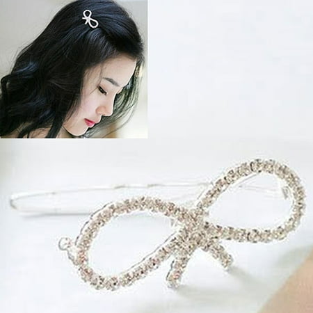 Small Crystal Butterfly Claw Clip - Girl12Queen Fashion Women Girls Crystal Rhinestone Butterfly Barrette Hair Clip Hairpin Gift
