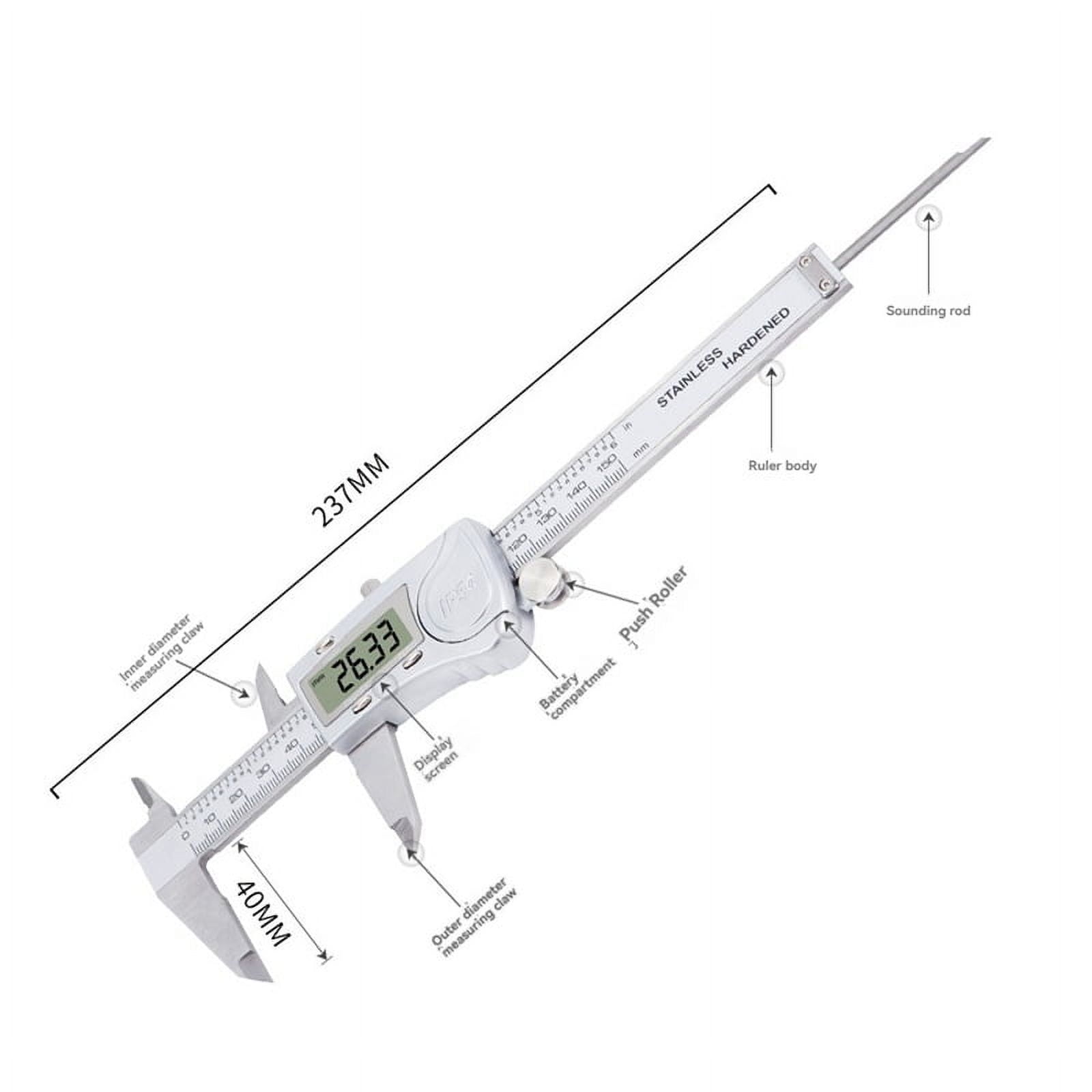 Hardened Stainless Steel Caliper Digital Caliper Vernier Calipers Electronic Caliper Waterproof Caliper
