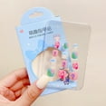 thumbnail image 2 of Tnobhg 12Pcs Children Fake Nail Kawaii Self-adhesive Fake Nail Set Creative Manicure Art for Kids Decorations, 2 of 7