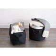 thumbnail image 6 of DII Rectangle Modern Polyester Large Storage Bin in Variegated Black, 6 of 6