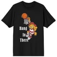 thumbnail image 4 of Garfield Hang In There Men's Black Crew Neck Short Sleeve T-shirt-5XL, 4 of 6