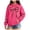 Hot Pink, variant on Leey-World Toddler Hoodie Girl's Bow Cheetah Leopard Hoodies Long Sleeve Pullover Tops Preppy Cute Sweatshirts Hoodies(Black,4-5 Years)