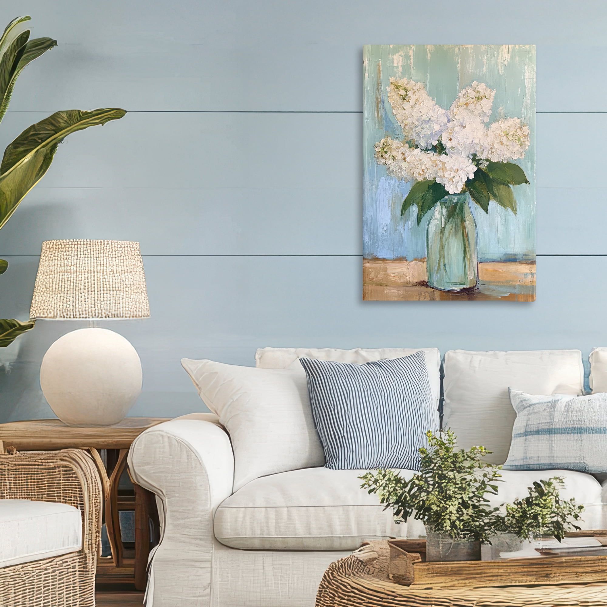 Stupell Industries Tall Flowers in Glass Vase Canvas Wall Art, design by Petal Prints Design