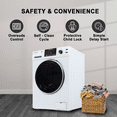 thumbnail image 6 of Equator Digital Compact 110V Vented/Ventless 18 lbs All-in-One Washer Dryer – White, 6 of 19