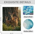 thumbnail image 3 of Diamond Art Kits for Adults - 5d Deer Family In Forest Light Diamond Painting for Adults, Diamond Art for Adults Beginners, Diamond Painting Kits for Adults for Home Wall Decor, 3 of 7
