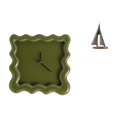 thumbnail image 1 of Reloj de pared cuadrado silencioso sin , estatua de de resina, escultura decorativa moderna, ideal para sala de estar, dormitorio, oficin, 1 of 8