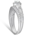 thumbnail image 2 of Empire Jewelry 1 Ct Round Cut Moissanite Rings for Her - 14K White Gold Plated Solitaire Rings - Engagement Wedding Moissanite Jewellery for Women's - Daily Wear Moissanite Forever Rings, 2 of 3