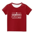 thumbnail image 2 of TAGOLD Toddler Girls Boys Summer Blouses Tops,Toddler Kids Boys Girls Fashion Cute Round Neck Print Short Sleeve Top, 2 of 4