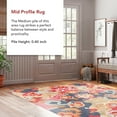 thumbnail image 4 of nuLOOM Hand Hooked Felicity Area Rug, 6', Round, Felicity Multicolor, 4 of 9