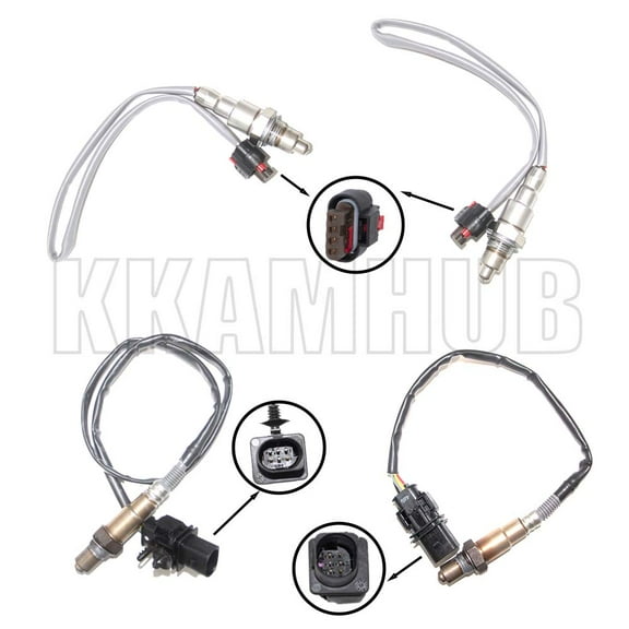 4PCS Up Downstream Oxygen O2 Sensor For 2015 2016 Ford F-150 3.5L Turbocharged