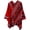 Red, variant on Women Plaid Shawl Wrpas Open Front Poncho Travel Warm Sweater Cardigan Cape Blanket Scarf for Fall and Winter