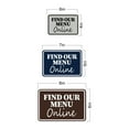 thumbnail image 5 of Signs ByLITA Classic Framed, Find Our Menu Online Sign (Brushed Silver) - Small, 5 of 6