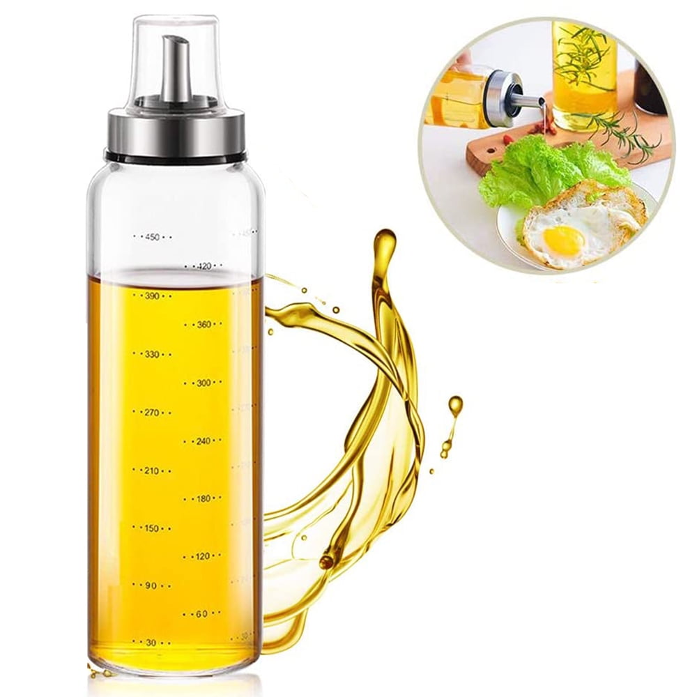 Oil Sprayer Olive Oil Dispenser Mister 6Oz 180ml Capacity Glass for Vinegar Cooking Barbecue Baking Salad Circular Base 