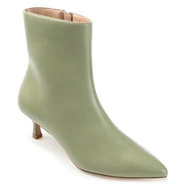 Journee Womens Arely Pointed Toe Kitten Heel Ankle Booties, Widths Available