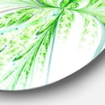 thumbnail image 3 of Designart - Art Mural Rond en Métal Formes Fractales Vertes Grunge, 3 of 4