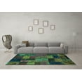 thumbnail image 3 of Ahgly Company Indoor Rectangle Oriental Turquoise Blue Modern Area Rugs, 2' x 3', 3 of 4