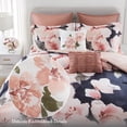 thumbnail image 2 of Premium 7Piece Queen Bedding Set 100% Cotton Comforter with Blush Multi Design Cozy YearRound Style for Home, 2 of 11