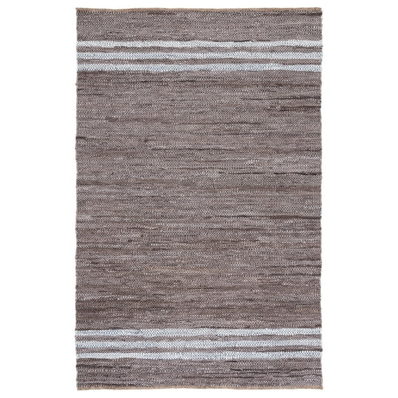 SAFAVIEH Vintage Leather VTL400G Silver / Ivory Rug