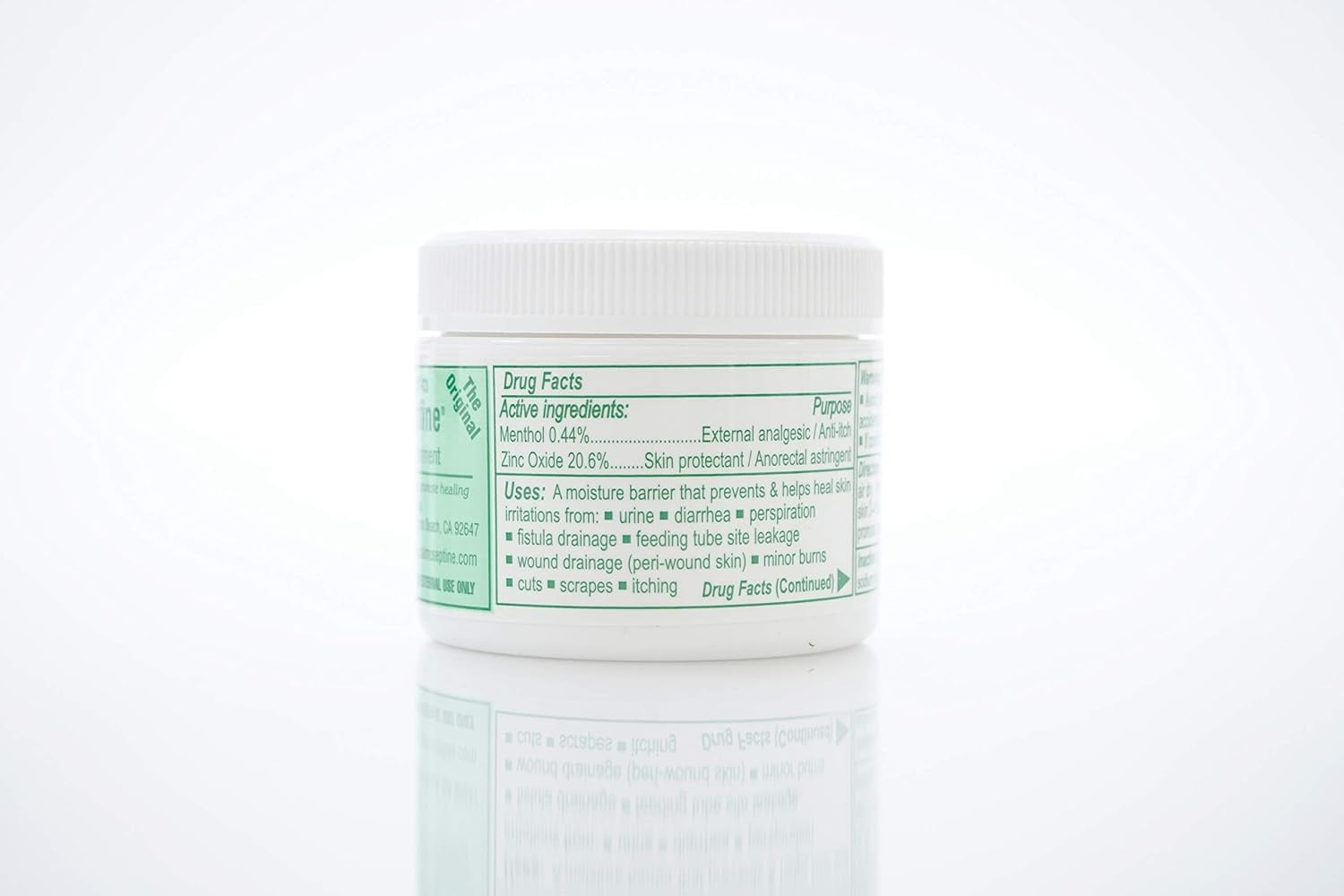 Calmoseptine Skin Healing Moisture Barrier Ointment - Effective for Wound Care, Diaper Rashes, Irritation, Burn, Cuts & Itching with Menthol & Zinc Oxide for Healthy Skincare - 2.5 Oz, Pack of 8