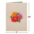 thumbnail image 2 of Cartulina desplegable Love Poppy Blooms con ramo desmontable, 2 of 5