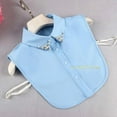 thumbnail image 3 of LoudSung Fake Collar Detachable Half Shirt Blouse False Collar Elegant Crystal Decorative Pure Color for Women Girls, 3 of 7