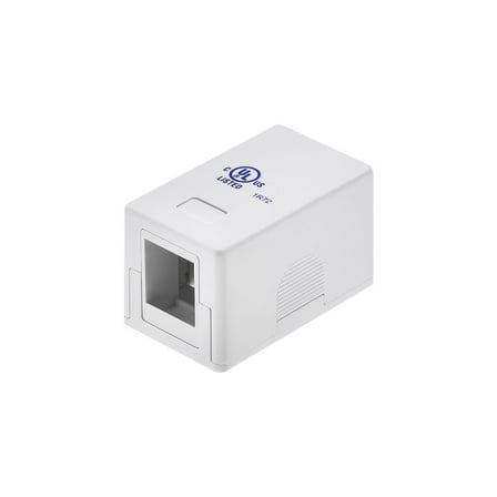 Monoprice 1-port Keystone Surface Mount Box - White