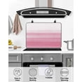 thumbnail image 5 of nqOlkjepod Large Induction Cooktop Protector Mat 31"x24", Pink White Ombre Stove Top Covers for Electric Stove, Romantic Funny Abstract Striped Lines Stove Burner Cover Mats, Glass Top Stove Cover, 5 of 8